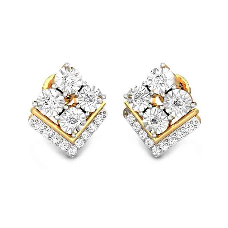 Buy Latest White Stone Studs Online White Stone Jewelry Kalyan